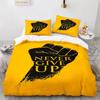 Never Give Up Theme Comforter Cover Kit White Cloud Pattern Style King Dimension Queen Dimension Size Comforter Cover Polyester Quilt Cover for Kids