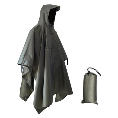 Missmat Rain Poncho for Men and Multifunctional Outdoor Emergency Raincoat with Windbreak and Storage Unisex for Fishing Motorcycles, Women, 3-Way