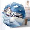 Zebra, Dream- Automatic Umbrella, Four Seasons Portable Folding Umbrella, Suitable for Men and Women, Travel, Daily Compact Umbrella, Outdoo