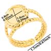 6pcs/lot Gold Plated Stainless Steel Base Rings Settings DIY Blank Knuckle Rings for Women Jewelry Charms Never Fade Wholesale