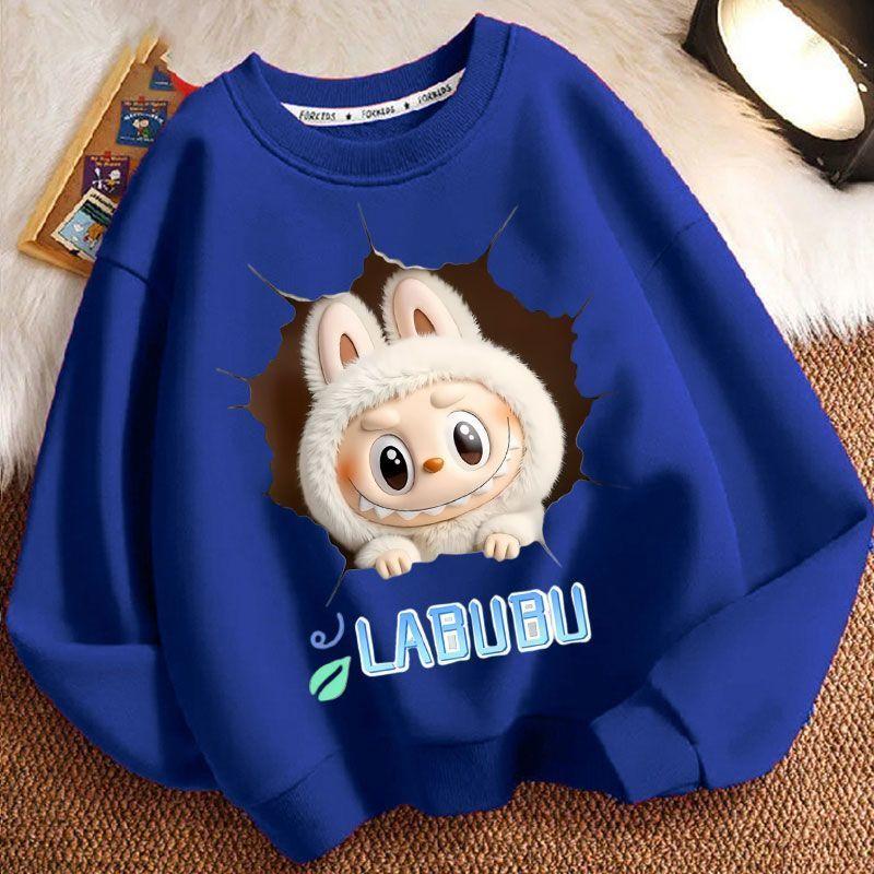 Children's Fashion Sweatshirts for Spring and Autumn, Long-sleeved Loose Sweatshirts for Boys and Girls