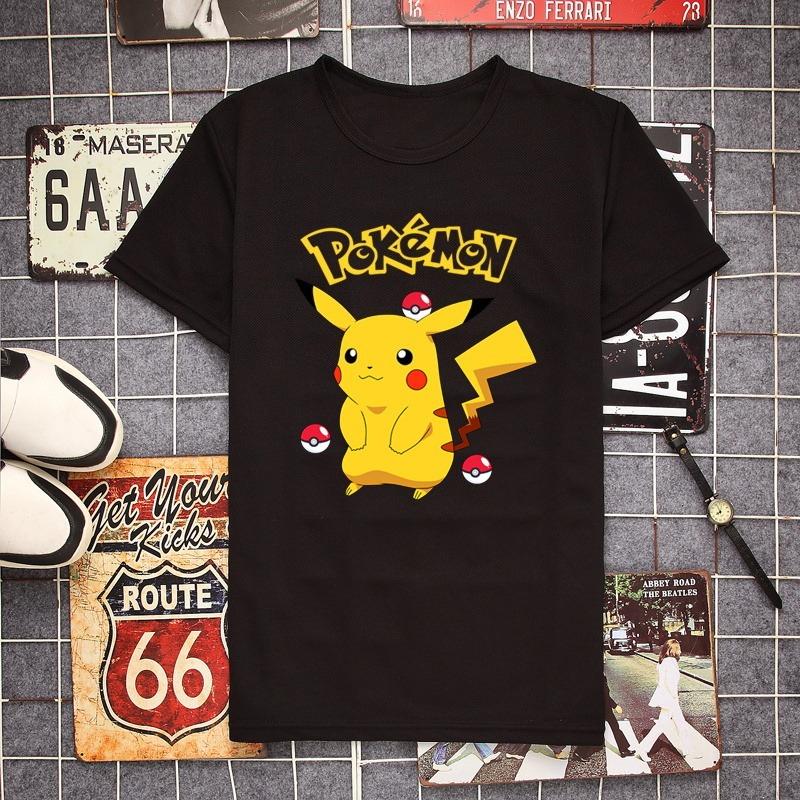 Pokemon Pikachu Cartoon T Shirt Men Women Casual Short Sleeve Tee Tops Pokemon Anime Graphic Tshirt