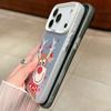 Plush Reindeer and Christmas Snowman Design IMD Hard  Case For iPhone 17 Pro Max Air 16 15 14 13  Shockproof  Cover