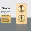 Dual Temperature And Humidity Meter Wall Mounted 2 In 1 Wooden Sauna Thermometer Hygrometer For Hotel Sauna Room