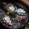 Handmade Ceramic Magnolia Incense Holder - Porcelain Flower Tea Stand Decor