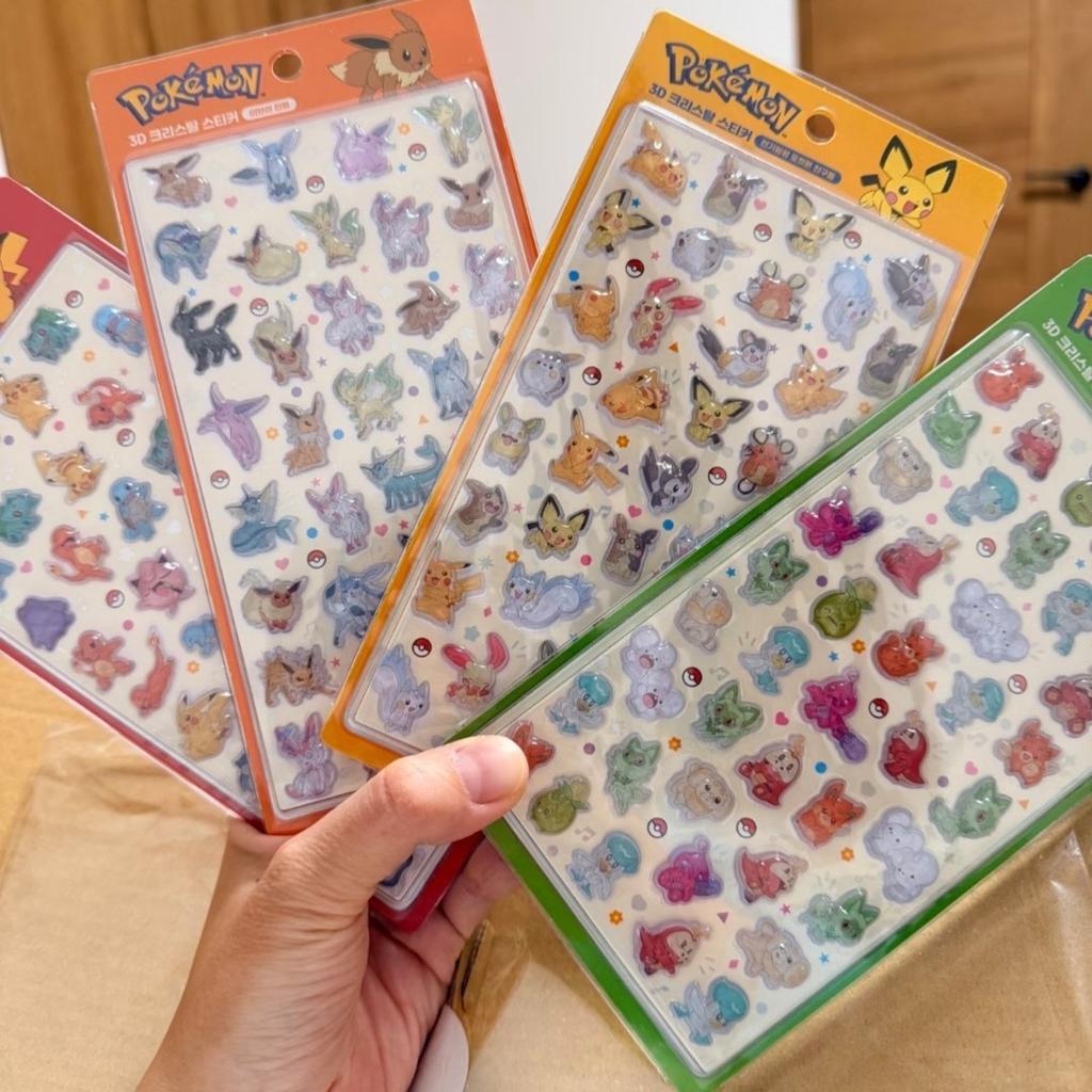 New Doraemon 3D Stickers Pikachu Crayon Shinchan Sticker Diy Notebook Phone Case Stationery Box Girl Boy Gift