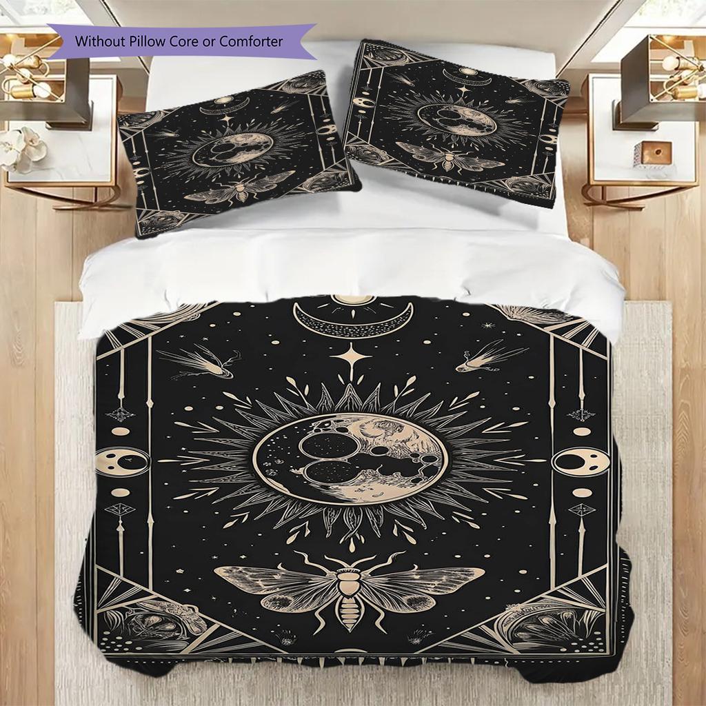 Celestial Harmony Mystical Cosmic Design Bedding 1 Duvet Cover 2 Pillowcase Without Core Without Core Christmas Birthday Gift Bedding Set