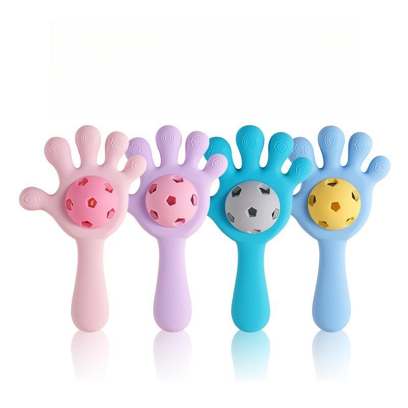1pc Baby Palm Silicone Teether Toys Babies Accessories Newborn Sucking Chew Toys Nipple Holder Baby Nursing accessoire