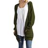 Fashion Women Long Sleeve Knit winter Cardigan Sweater Solid Color Coat