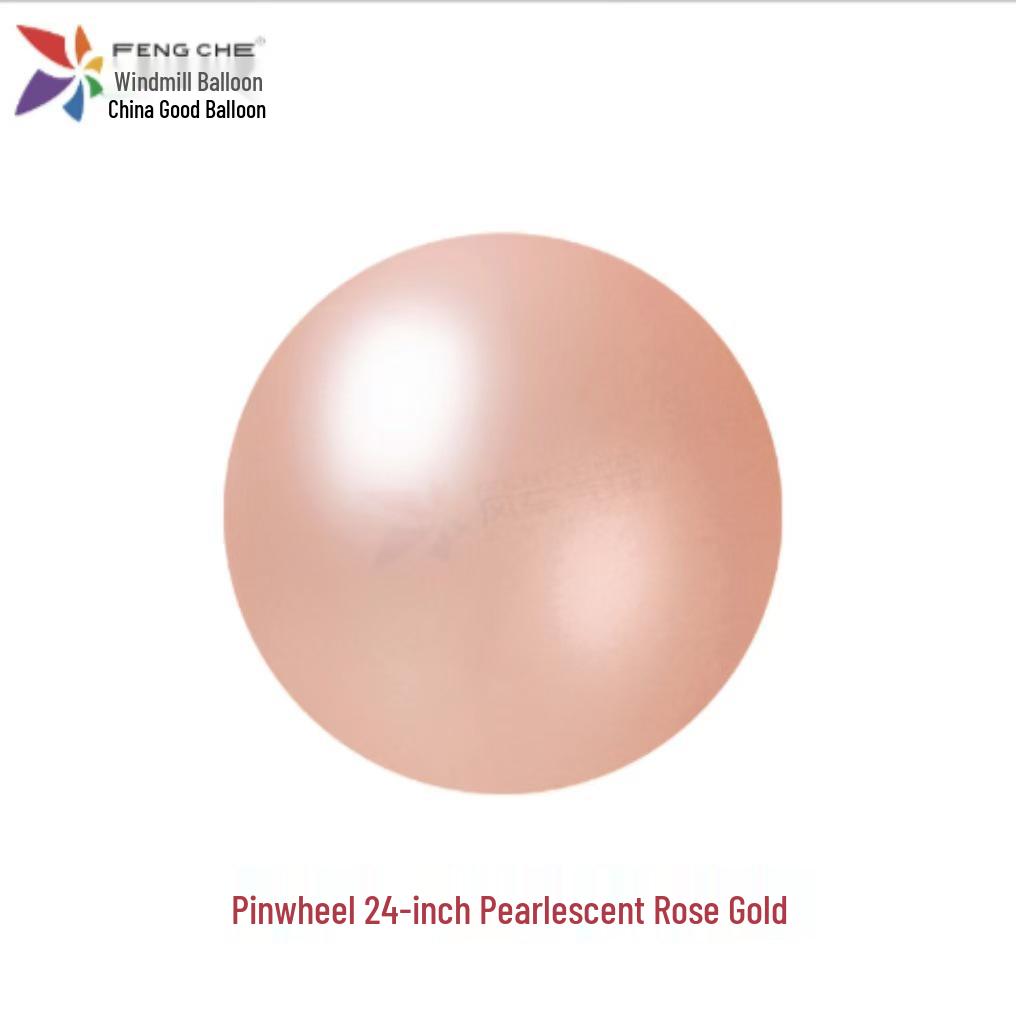 24 Pinwheel-Shaped Latex Balloon for Weddings, Birthdays, Baby Showers, and Party Decorations