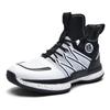 Practical training basketball shoes men's flying woven large size sports shoes men's high-top shoes youth junior high school training shoes