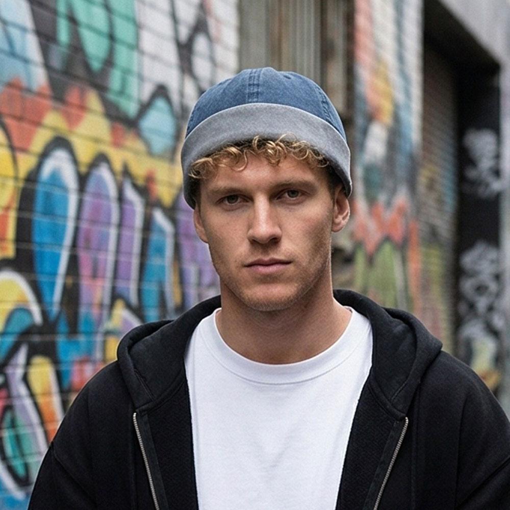 Hip Hop Beanie Hat Summer Hats Brimless Beanie Hat Women Skullies Cap Hip Hop Hats Portable Multipurpos Street Men's Vintage Hat