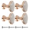 4Pcs Round Metal Drawer Handle Style Decorative Door Pull Bar Multipurpose Wardrobe Cabinet Handle for Bathroom Ktv