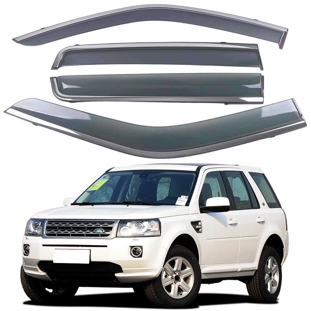 Thickened Window Rain Guards with Bright Strips for Land Rover Freelander 2 (2007-2015)