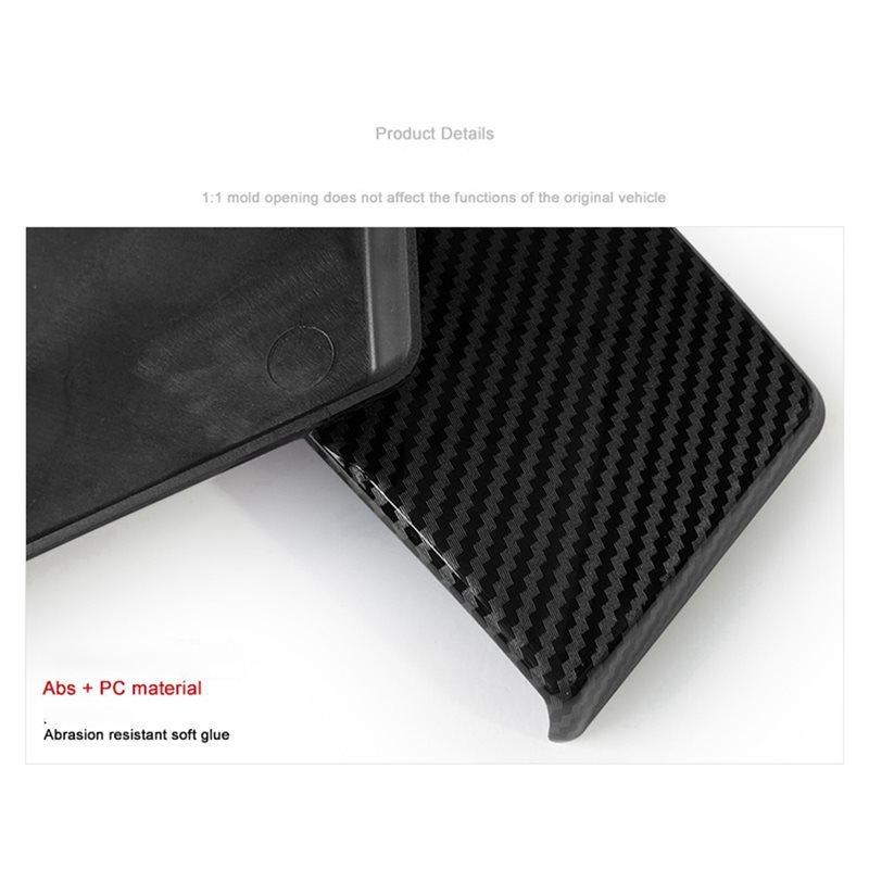 For BMW 5 Series E60 2004-2011 Carbon Fiber Style Armrest Box Cover Panel Trim Car Accessories