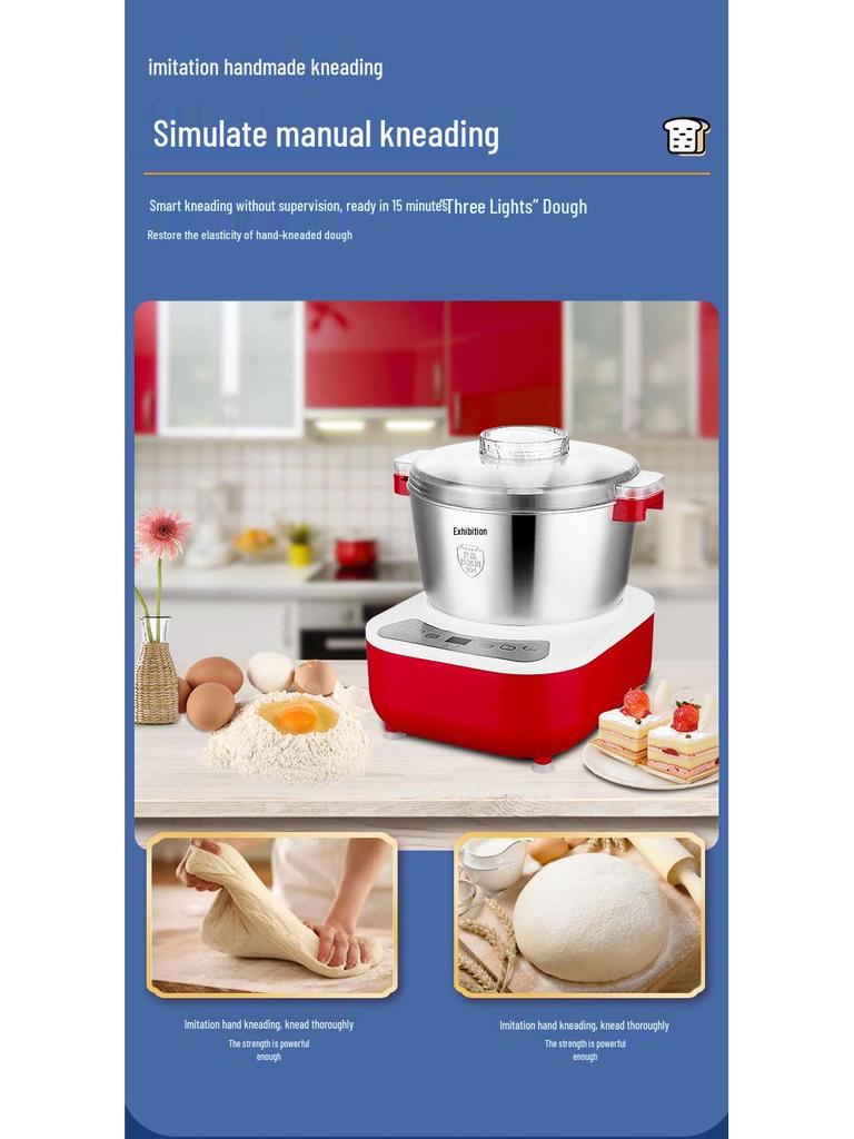 Amassadeira Elétrica Totalmente Automática de Aço Inoxidável com Fermentação e Provação