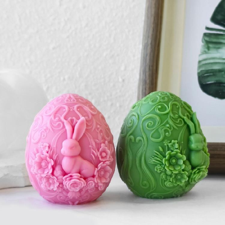 Detailed Silicone Rabbit Eggs Mold For Easter Themed Scented Candle For Home Gatherings And Craft Activities