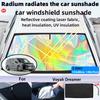 For Voyah Dreamer Foldable Front Windshield Sun Shade UV Reflective Sun Protection Cover Car Interior Accessories
