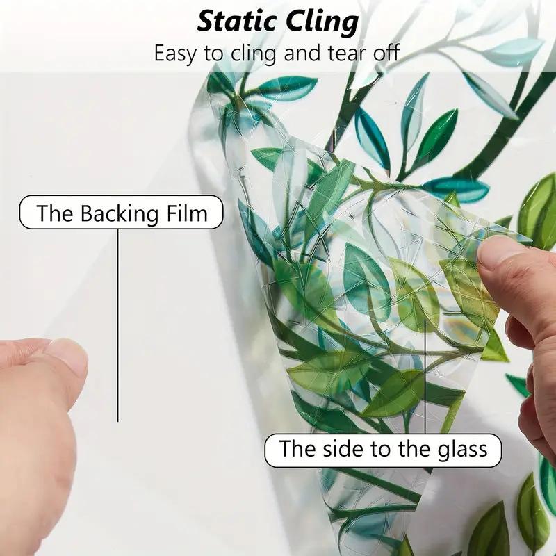 1PC PVC Aesthetic Natural Fit Showcase Moisture-proof Balcony Glass Waterproof Bedroom Window Sticker Bathroom Long-lasting