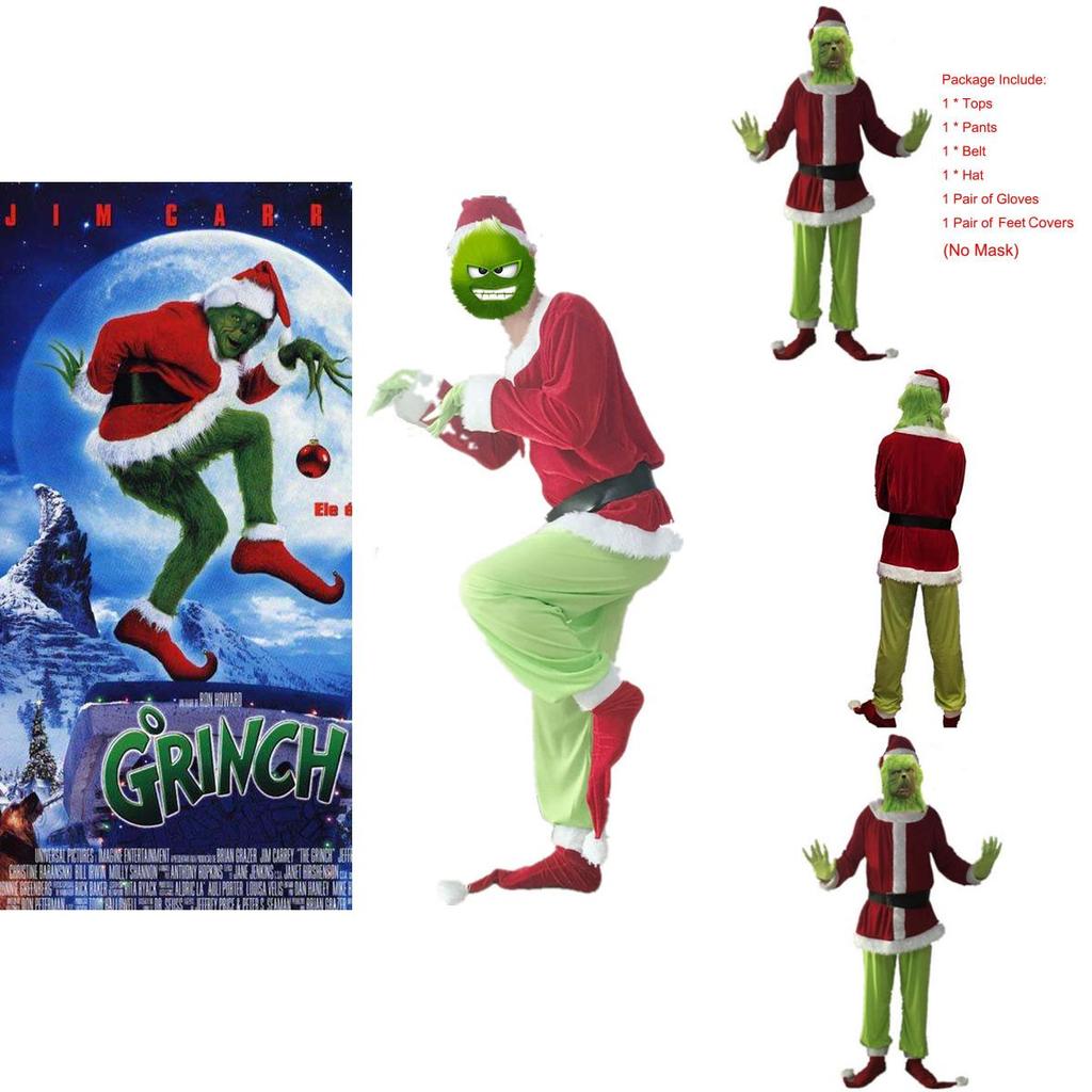 Be The Ultimate Grinch With This Cosplay Costume Set For Halloween