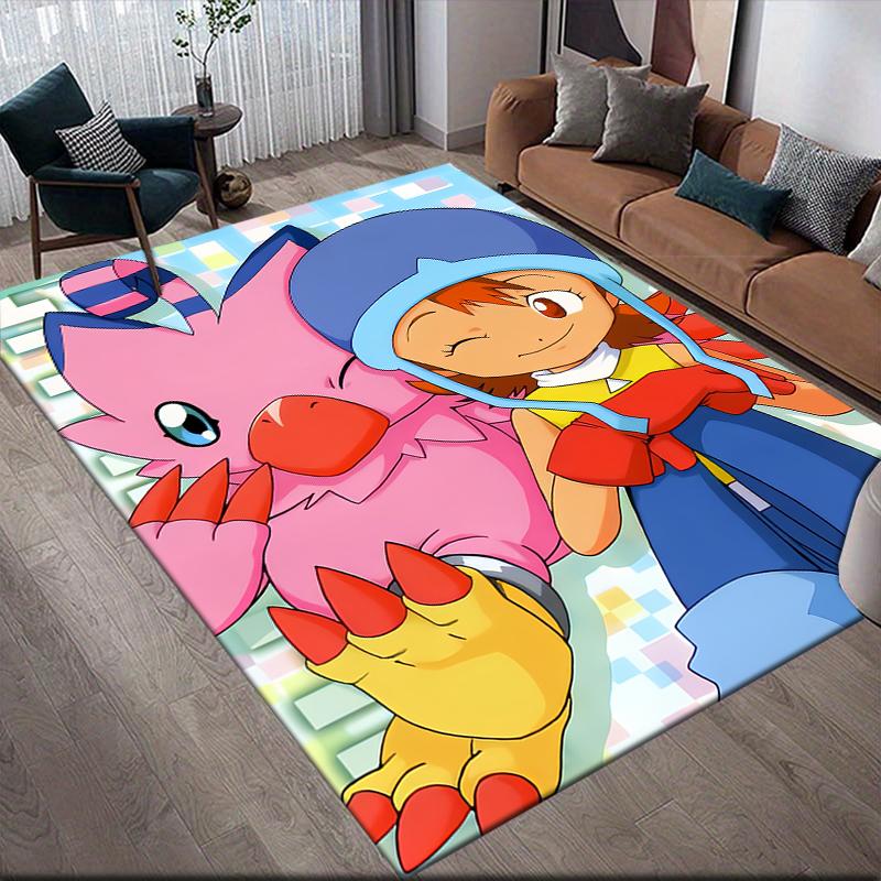 Digimon Friendship Area Rug, Digimon Fan Soft Carpet, Ideal Gift.chl