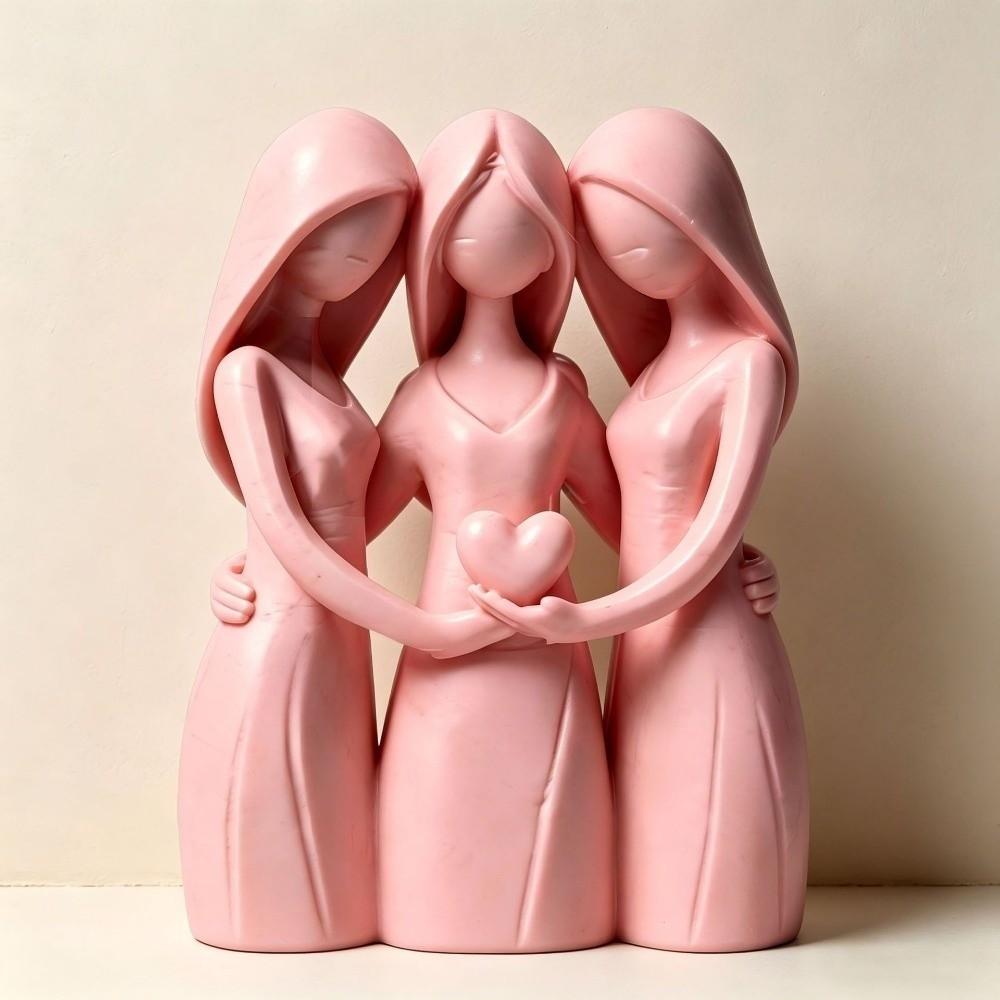 Desk Ornaments Mother Daughter Figurine 3D Printed Sisters Friendship Statue Affection Display