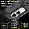 KEYSION 360° Ring Stand Phone Case for VIVO V40 SE 80W V40 Lite Slide Camera Protection Magnetic Shockproof Cover for VIVO Y200 5G