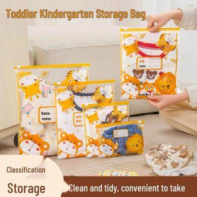 Kindergarten Entrance Bag - Cute Sealable Organizer for Children's Clothes