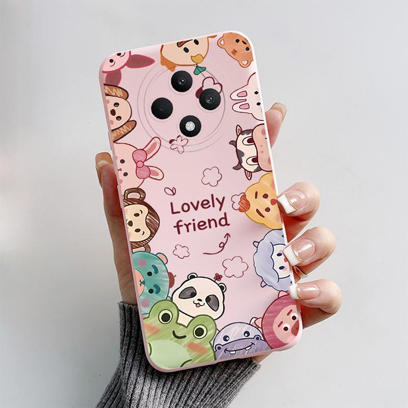 For OPPO Reno12 F Case OPPO Reno 12 F FS 5G Cover Cute Cat Cartoon Soft Silicone Bumper Protective Phone Cases On Reno 12F Funda