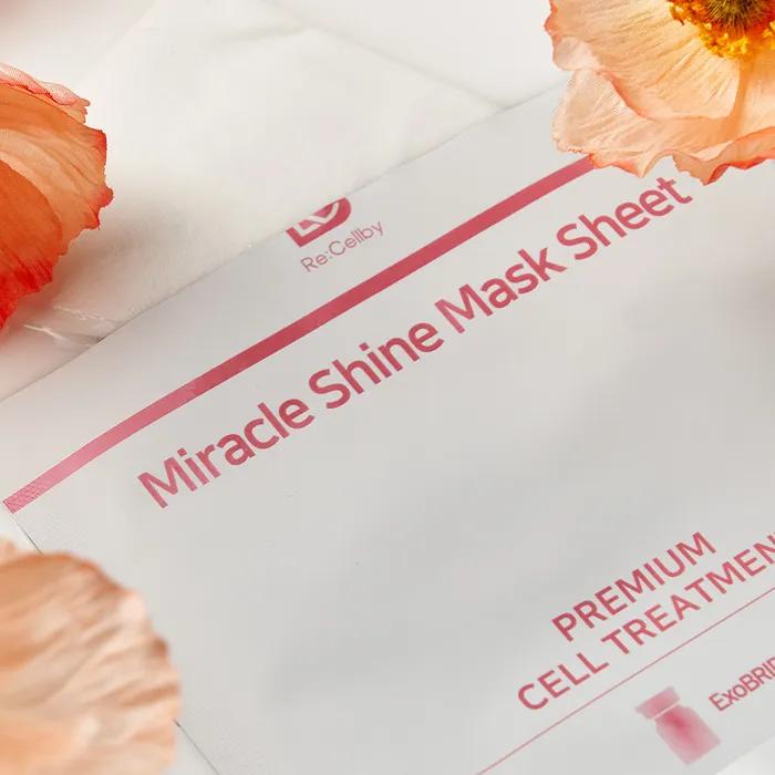 Miracle Shine Face Neck Moisturizing Barrier Gentle Mask Pack Silk Sheet (8ea)