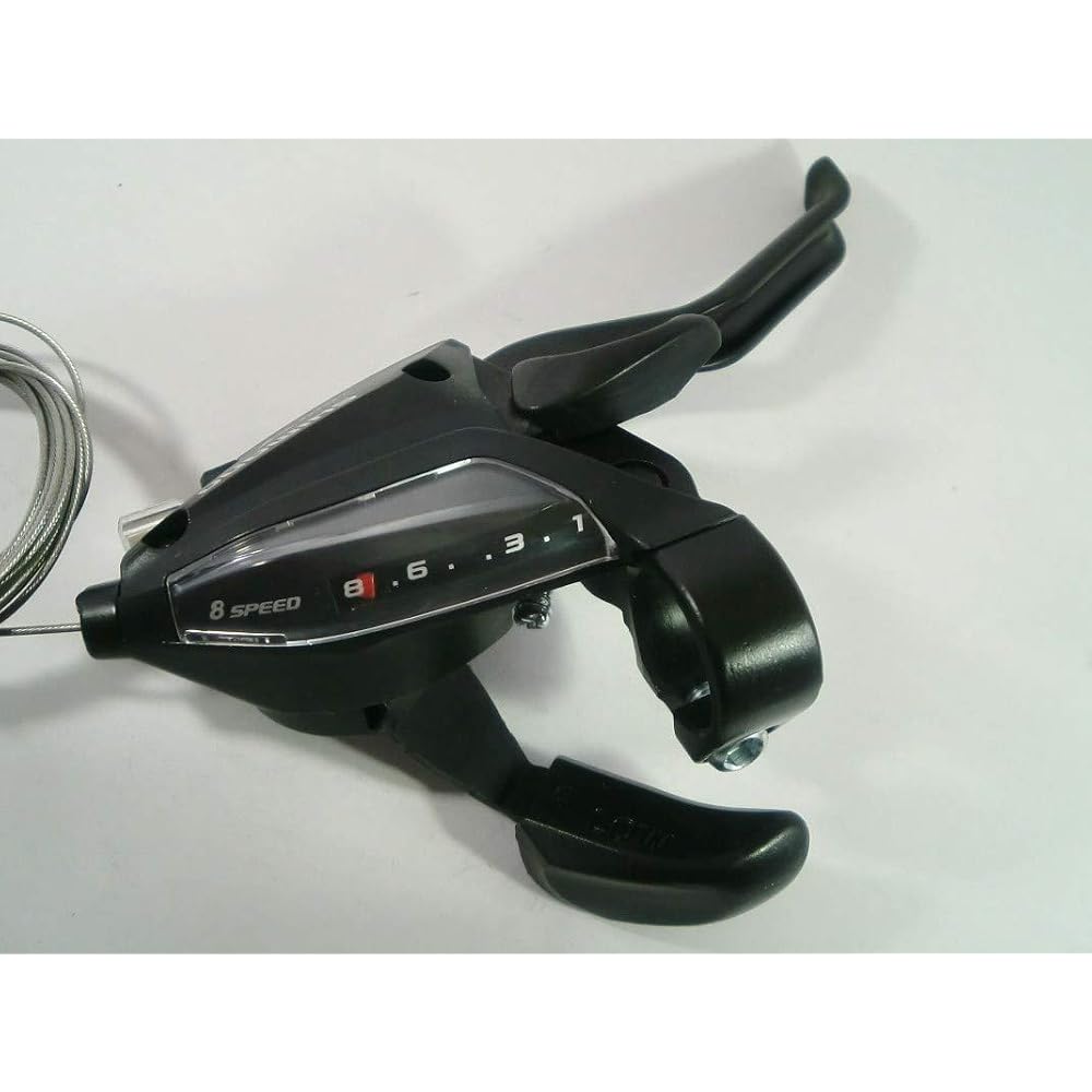 Shimano ST-EF500-8R/L Shift Lever 2-Finger 3x8 Speed Left Right Set Black