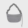 Nylon Shirred Bag Light Grey