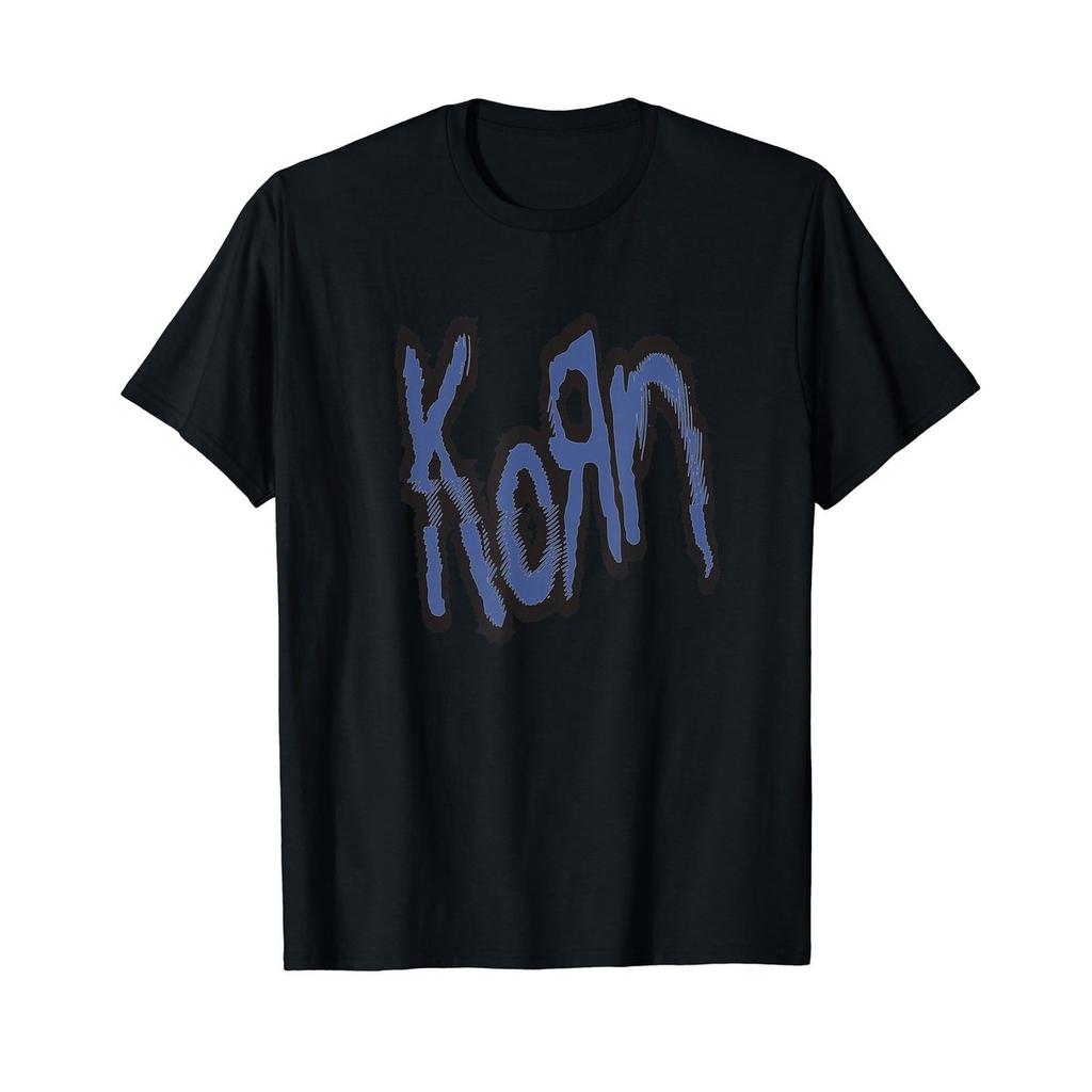 Korn Blue Logo T-Shirt Official Band Merchandise Lightweight Classic Fit Tee