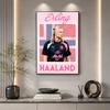 Haaland 5D Diamond Painting Round Diamond Rhinestones Mosaic Diamond Embroidery Wall Paintings Rhinestones Gift Frameless
