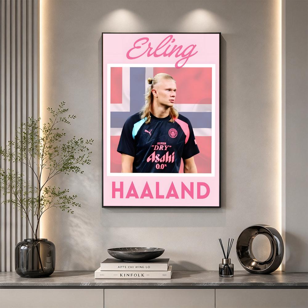 Haaland 5D Diamond Painting Round Diamond Rhinestones Mosaic Diamond Embroidery Wall Paintings Rhinestones Gift Frameless