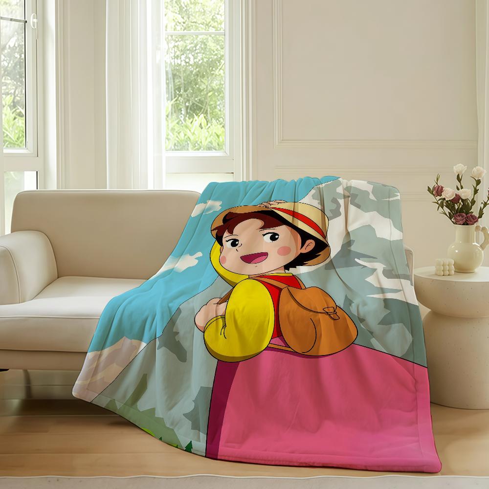 

Cartoon cute Heidi Blanket For Sofa Office Bed Plane Travel Sleep Read Relax Camping Soft And Warm 30x40in