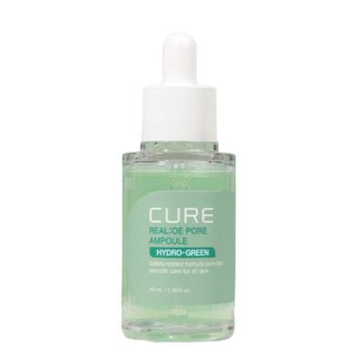 CURE Re:Ampolla ai Pori di Aloe 40ml - Set Convenienza 2 Pezzi (80ml Totale) - Stringimento della Pelle e Lenitivo all'Aloe di Jeju