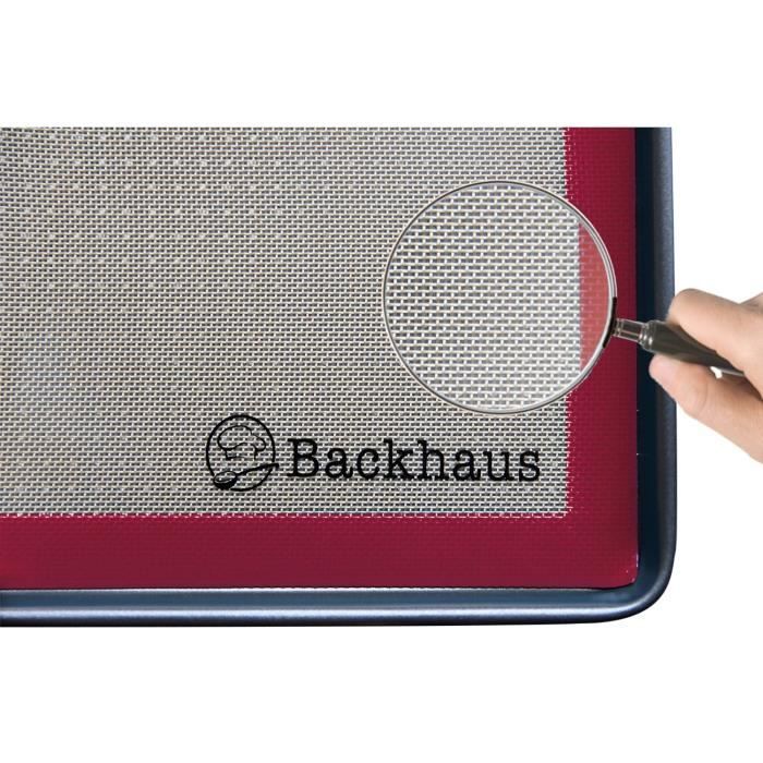 Tapis de cuisson - backhaus® - silicone anti-adhérent - réutilisable - 40x30cm