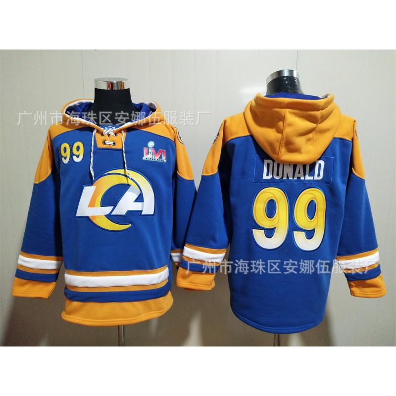 2026 Rugby Rams Embroidered Fleece Sweatshirt No.9 No.17 No.10 No.23 Team Sports