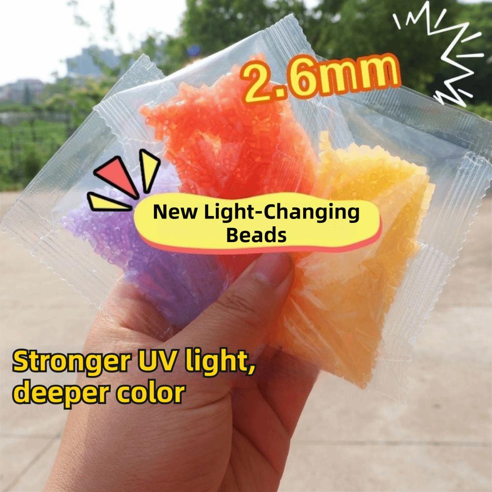 Temperature Change Perler Beads 5/8 Colors Melting Beads Color Change Fuse Beads Kit Gifts