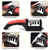 Knife Sharpener 4-in-1 Blade Stainless Steel Sharpener and Scissors Sharpener Anti Slip Handle Professional Knife Sharpener
