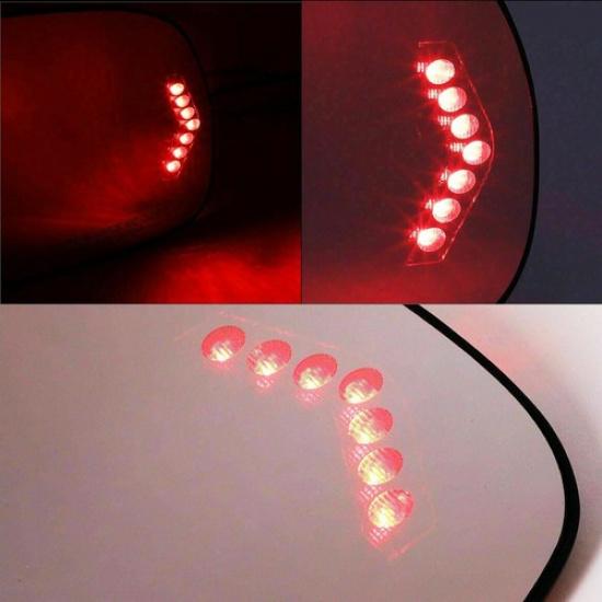 Mirror Glass Heated Turn Signal Driver Side LH for 2003-07 Chevy GMC Cadillac EV