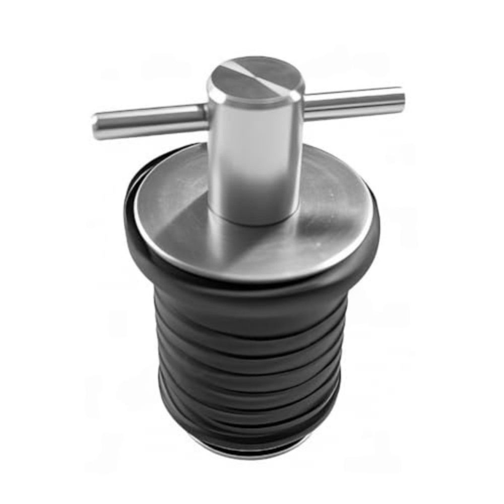 T-Shape Handle Boat Drain Plug Black Corrugated Rubber Plug Marine Drain Plug  Marine Repair