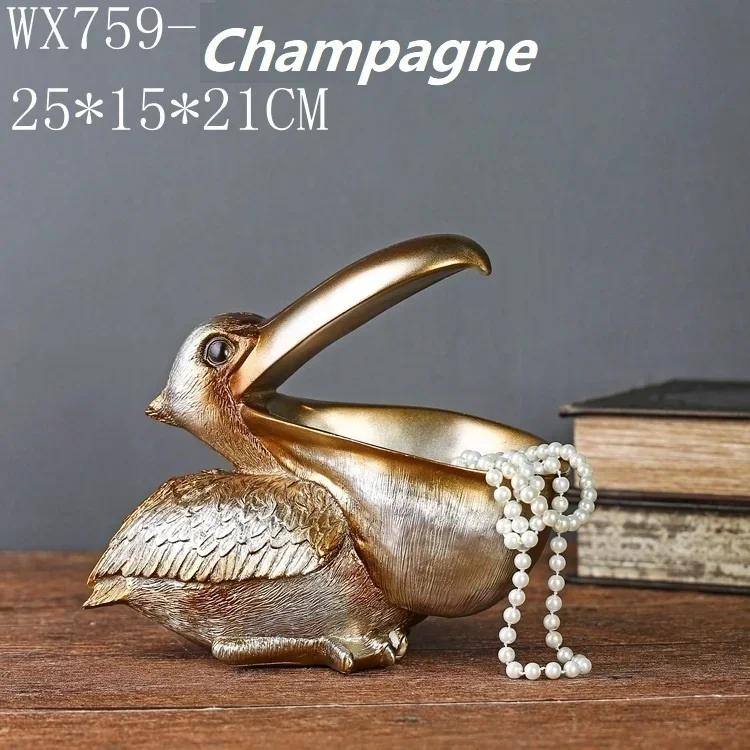 Vogelstatue mit großem Maul Türschlüssel Veranda Weinschrank Aufbewahrungsbox Heimdekoration Tukan Harzskulptur Vogelkunst Ornament Geschenk