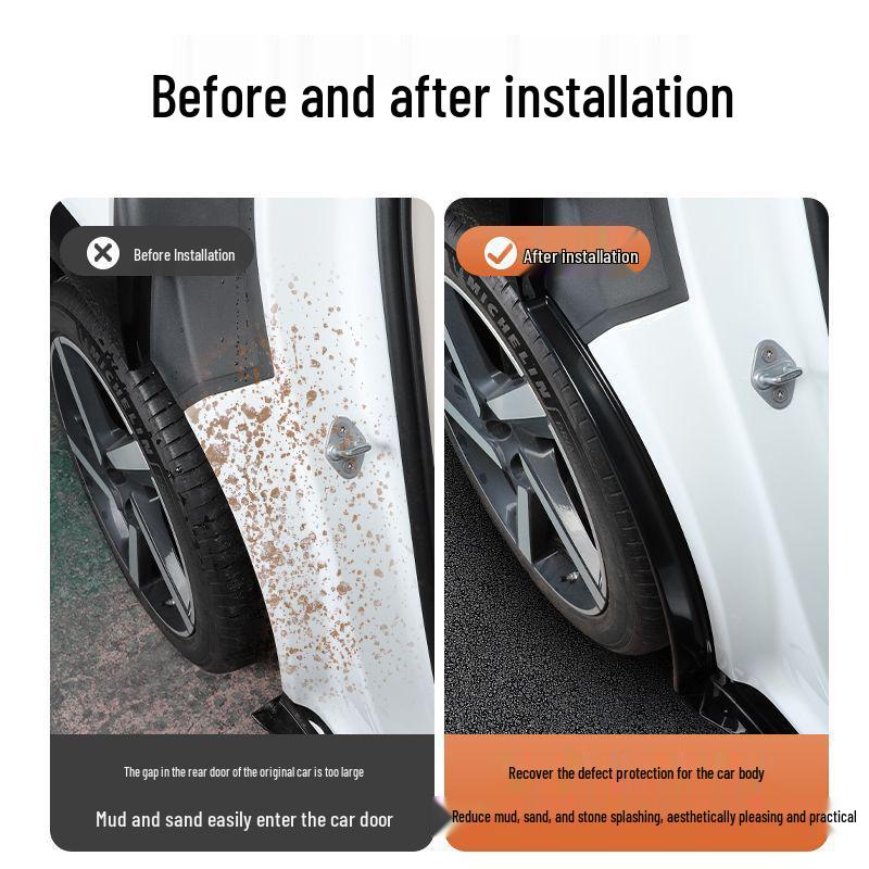 Xiaomi YU7 Rear Mudguard: No-Drill Anti-Mud-Sand Tire Liner Accessory