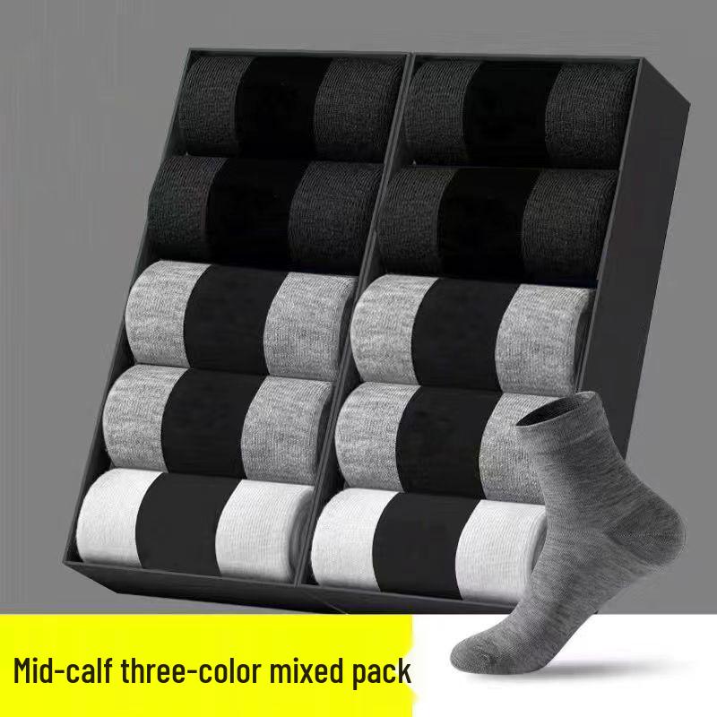 50 Pairs Unisex Disposable Mid-Calf Socks - Odor-Proof, Wash-Free for Travel, Business, Students