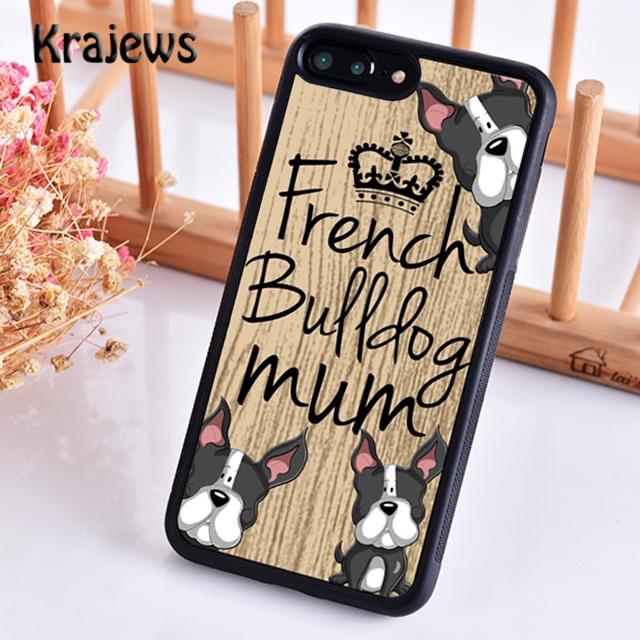 Krajews Cute Puppy Pug French Bulldog box Phone Case Cover For iPhone 17 Air 16 15 14 plus 12 13 pro max Fundas