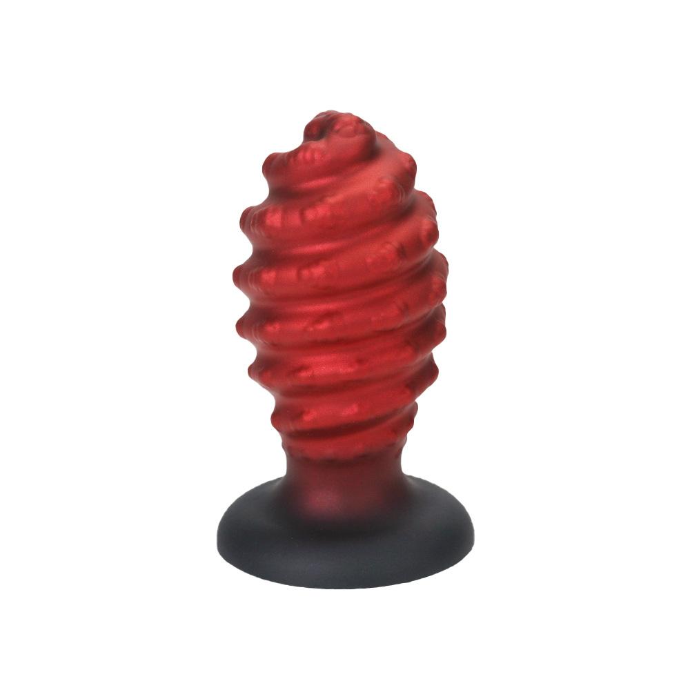 Classic Spiral Shaped Dildo Rear Anal Plug Stick Female Silicone Masturbator Adult Products Male Anal Plugs