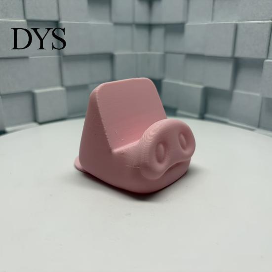 Compact Cell Phone Stand Cute Pig Nose Mobile Holder Desk Stand, 3D Printed Portable Mount for Office Home Desktop, Stable Hands Free Support