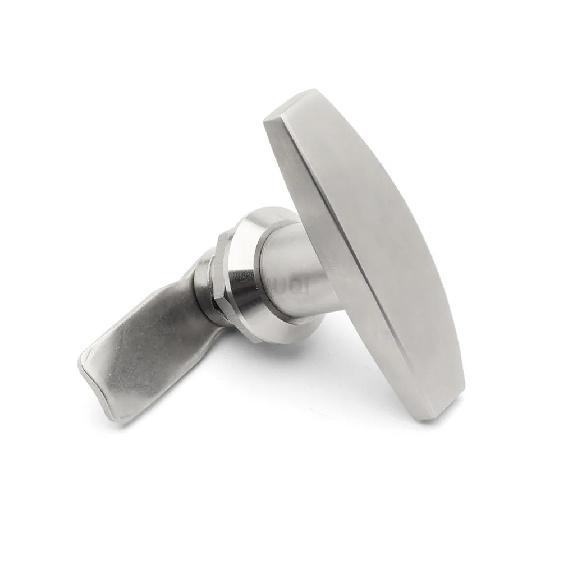 New T-type rotary Tongue lock 304 stainless steel distribution box door lock handle lock control cabinet cabinet cabinet lock no key